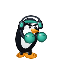 Manjaro's Distro Fighter character, a customized penguin