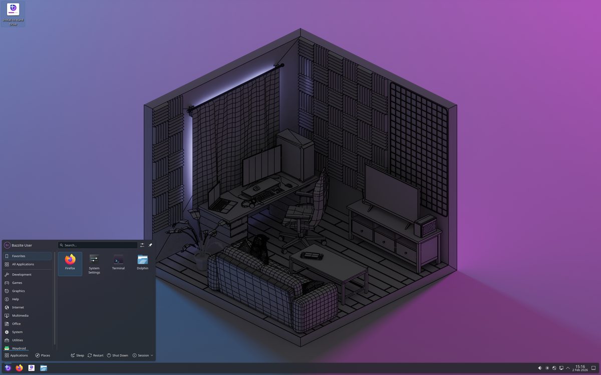 Bazzite desktop screenshot