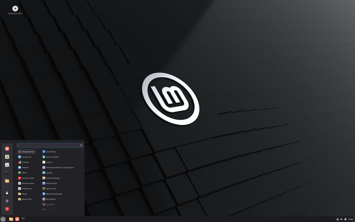 Cinnamon desktop screenshot