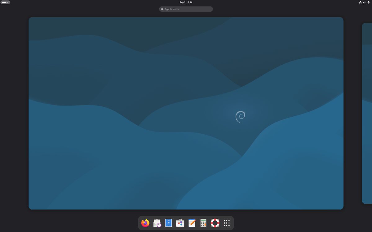 Debian desktop screenshot
