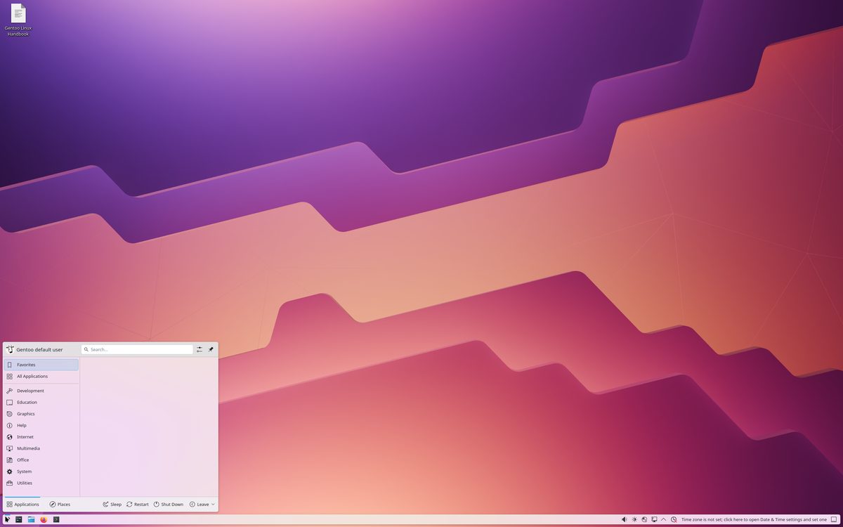 Gentoo desktop screenshot