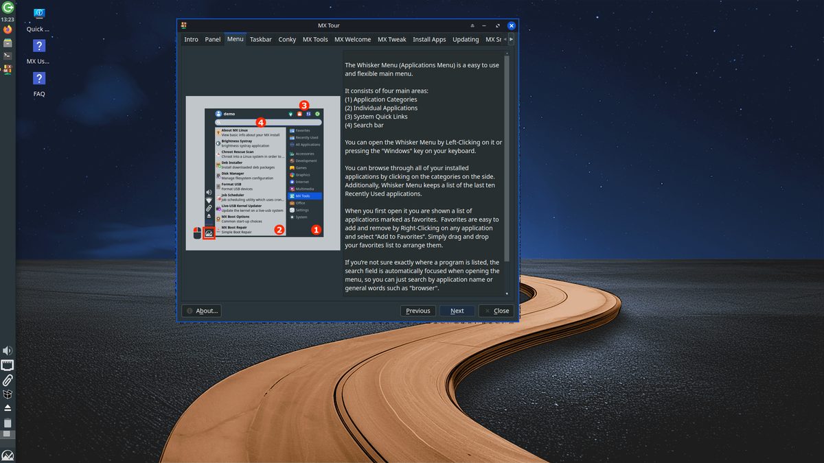 MX Linux desktop screenshot