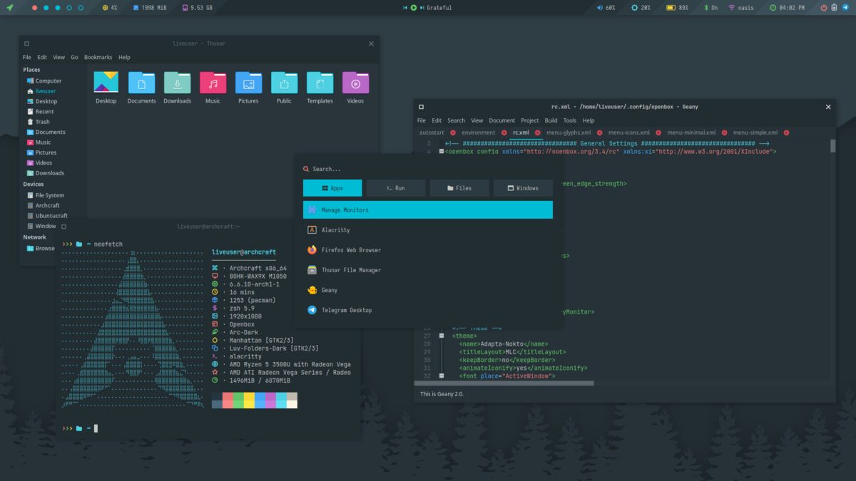 Openbox desktop screenshot