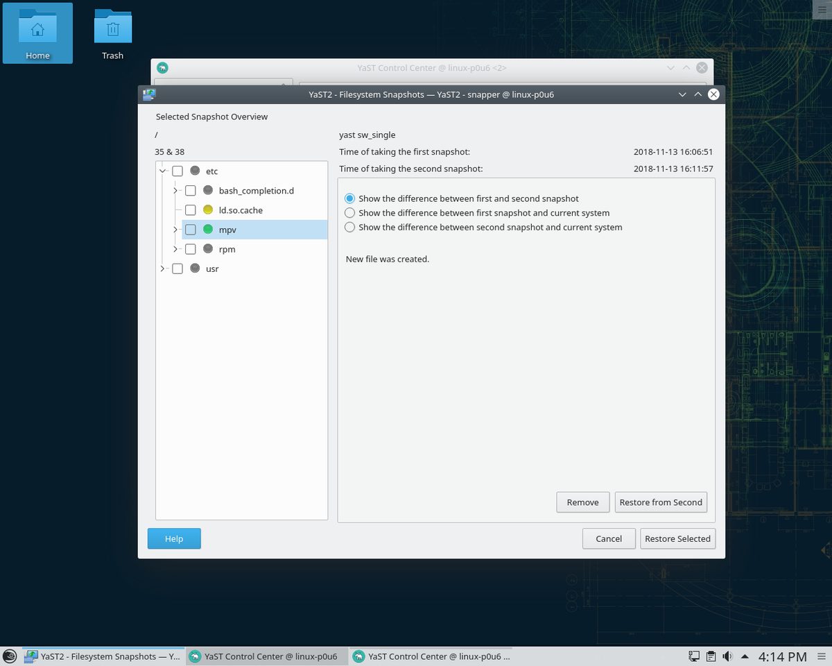 openSUSE TW desktop screenshot